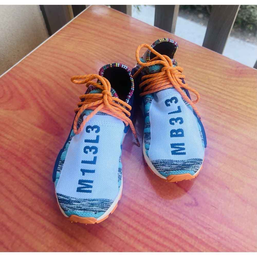 adidas Pharrell x NMD Human Race Trail Solar Pack Size 5.  RARE SNEAKERS SHOES